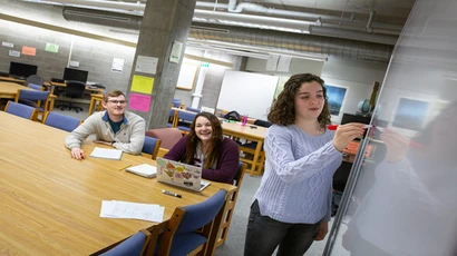 Tutors working in the Learning Center