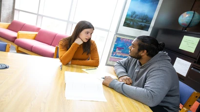 Tutors working in the learning center