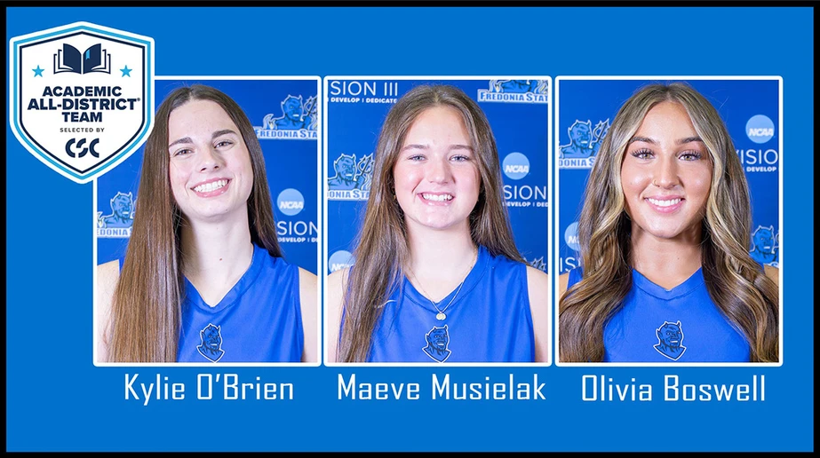 photos of the three students honored