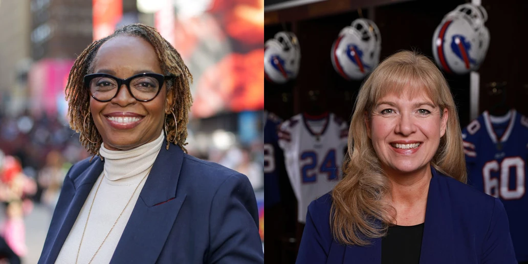 head shots of Dr. Kim Harrington and Gretchen Geitter