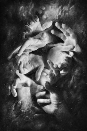 illustration of hands by Emily Neiswonger