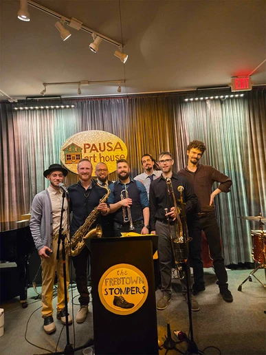 Members of the Fredtown Stompers