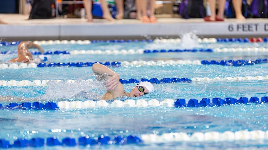 women swimming