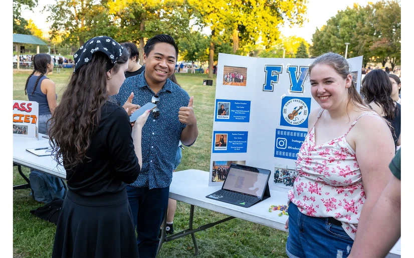 students at Activities Night