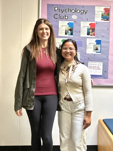 Lexe Ausa (right) with Dr. Elizabeth Mahar