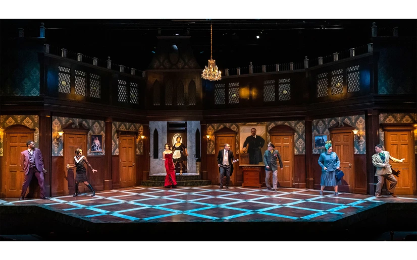 scene from the play "Clue"
