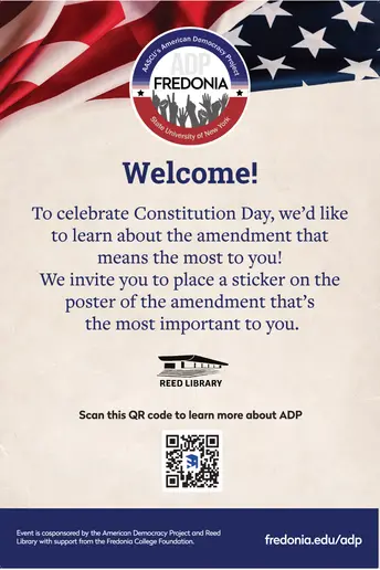 Welcome poster for Constitution Day