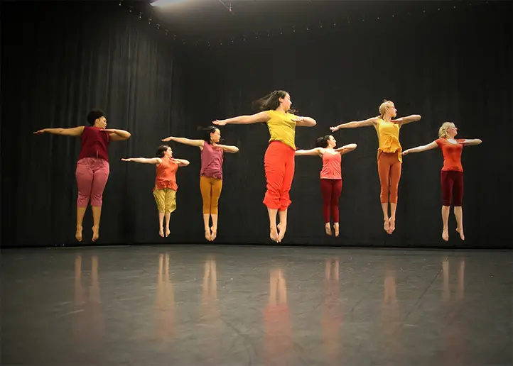 Dancers on stage performing