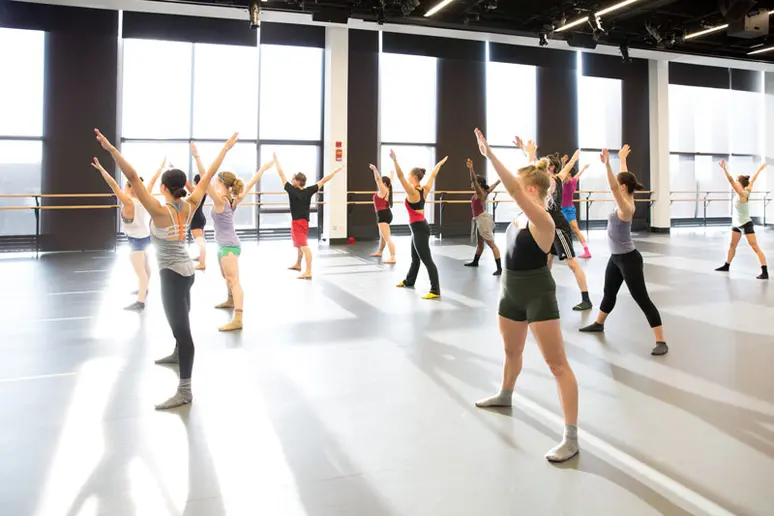 dancers in studio