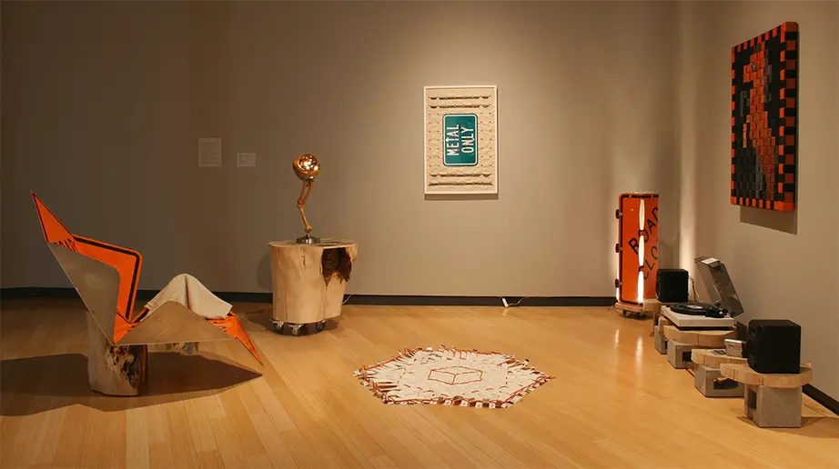 Henry Domst’s installation for “Midnight Oil” senior show.