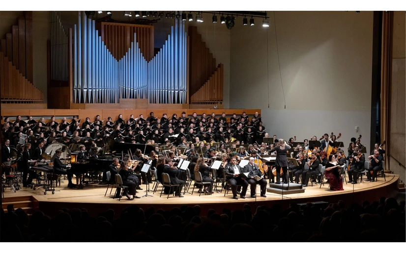 Fredonia College Symphony on King Concert Hall stage