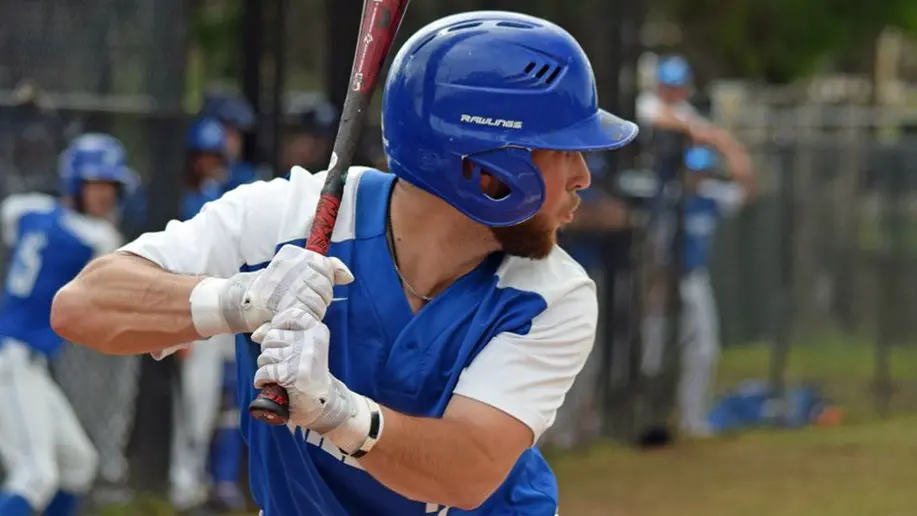 Johnny Genau playing baseball