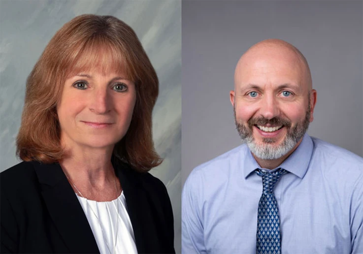 Dr. Linda Hall (left) and Dr. Mark Nickerson
