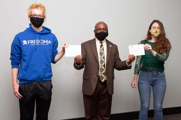 prize winners with President Kolison