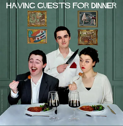 poster with name of opera work and photos of main characters