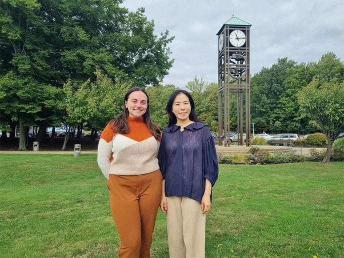 Alyssa Marley (left), with Dr. Hyun-Jung Kang