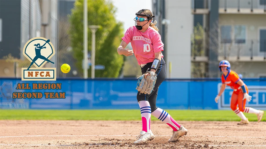 softball pitcher in action