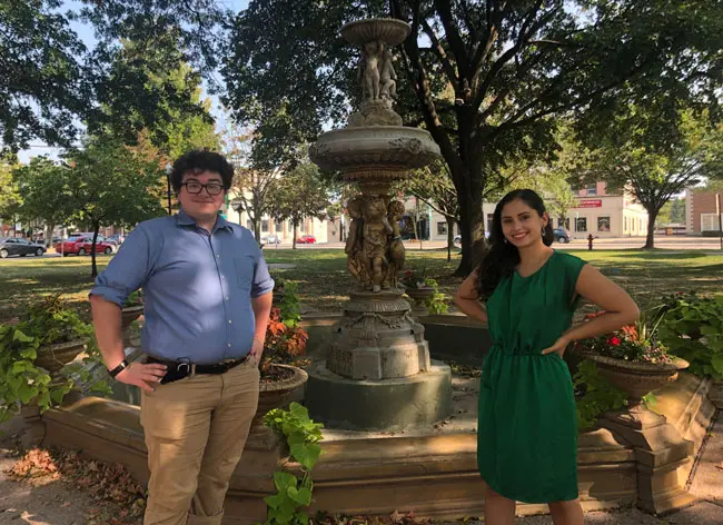 business owners in local park