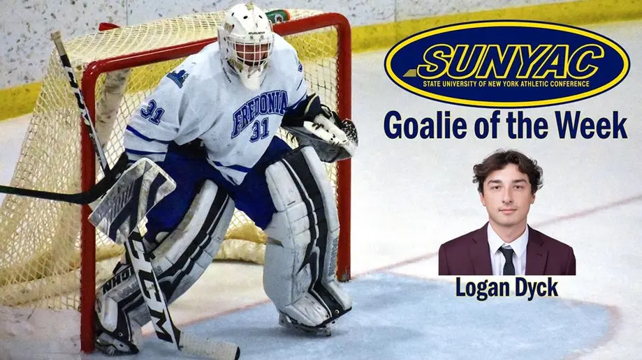 Goalie Logan Dyck in action