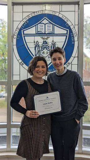 Layla Hollis (left), with Autumn Hobel-Furrer