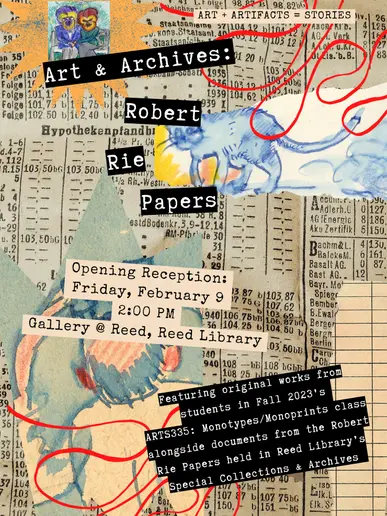 poster for library exhibit