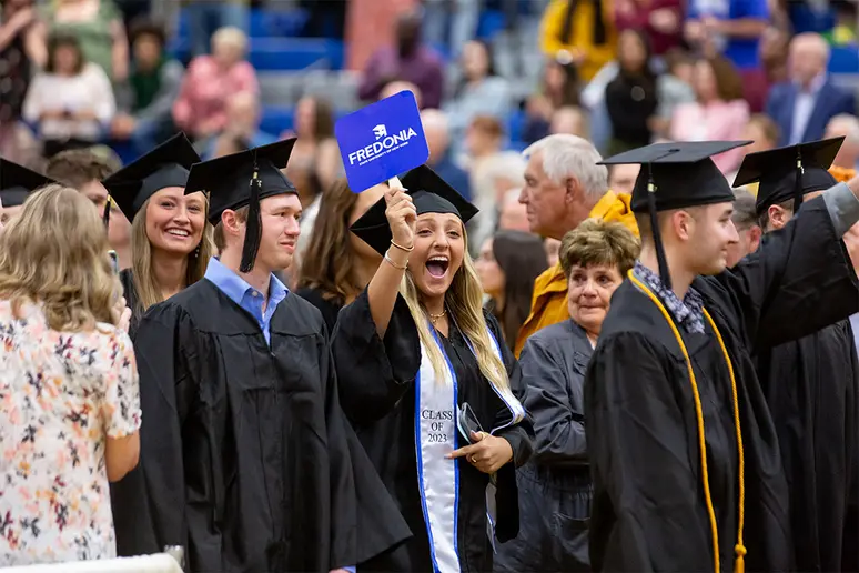 students at Commencement