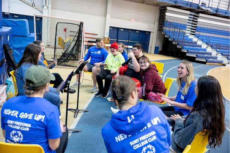 Special Olympics event held in Steele Hall.