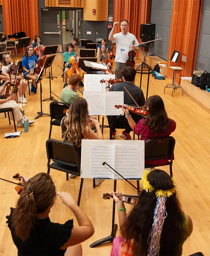 Summer Music Festival rehearsal