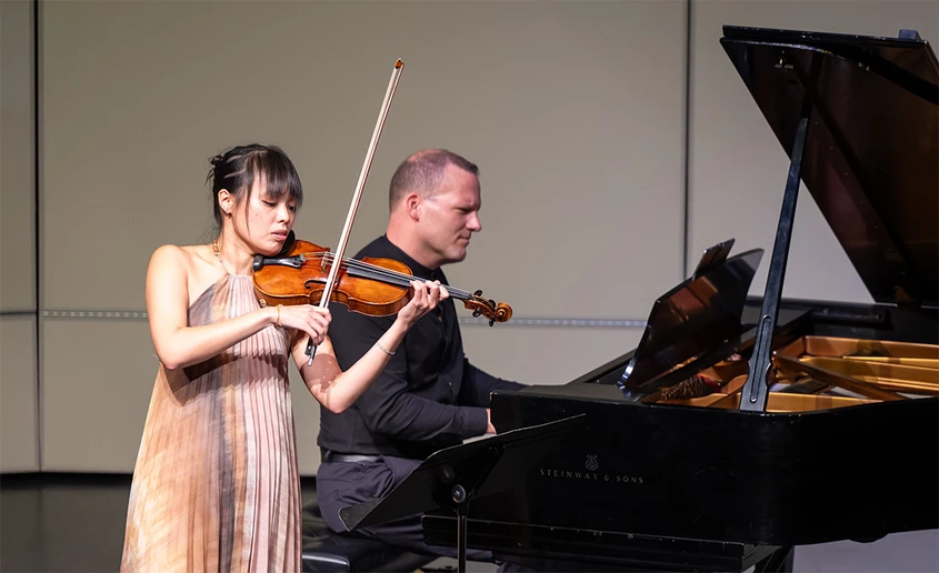 Jessica Tong, with Michael Sheppard.