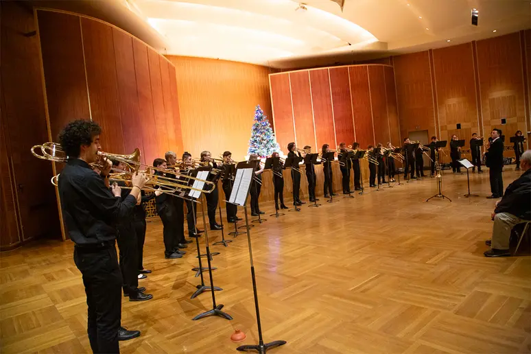 Trombone Choir in concert