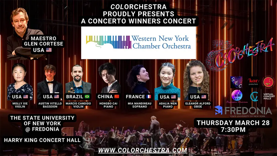 poster of soloists for concert