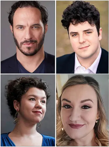 Vocal soloists James Harrington, Robert Kleinertz, Meredith Zimmer and Mia Mandineau.