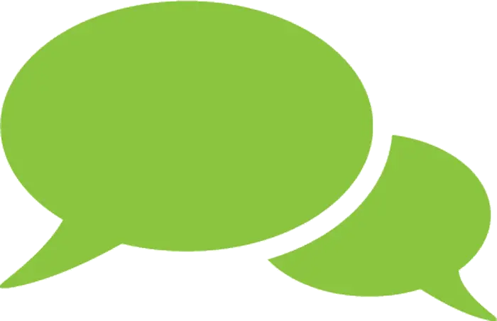 bubble graphic to indicate conversation