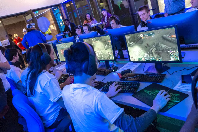 The Blue Devil eSports Lounge in Schulz Hall.