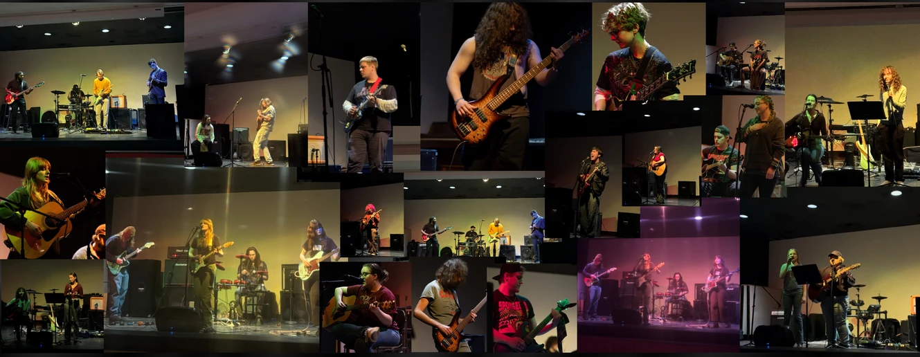 students performing