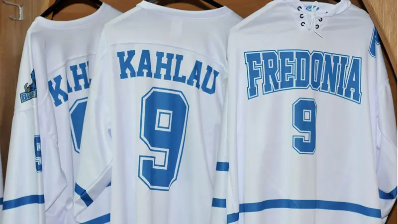 hockey jerseys hanging