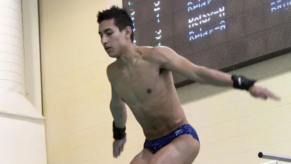 Christian Krasnek diving