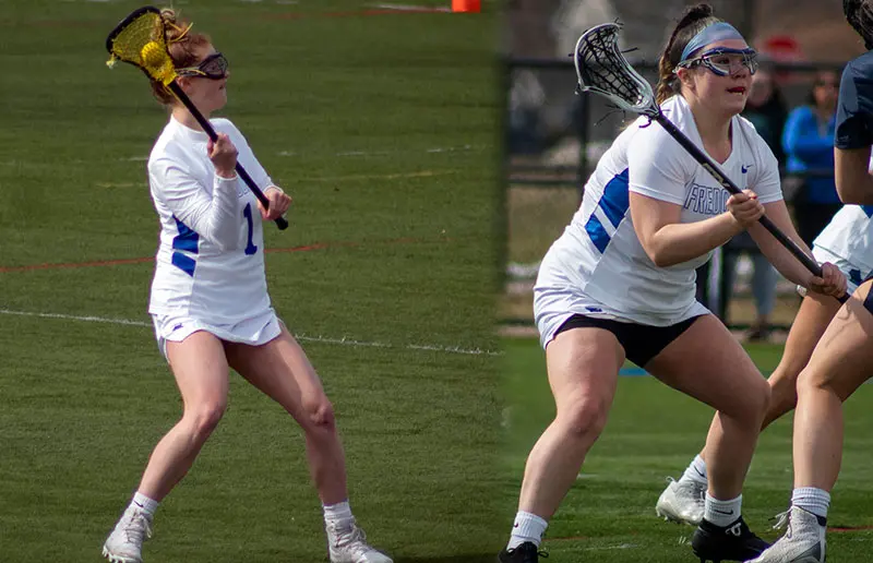 lacrosse players on the field