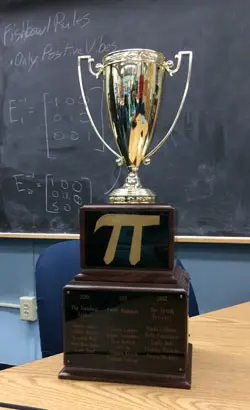 Pi Day trophy