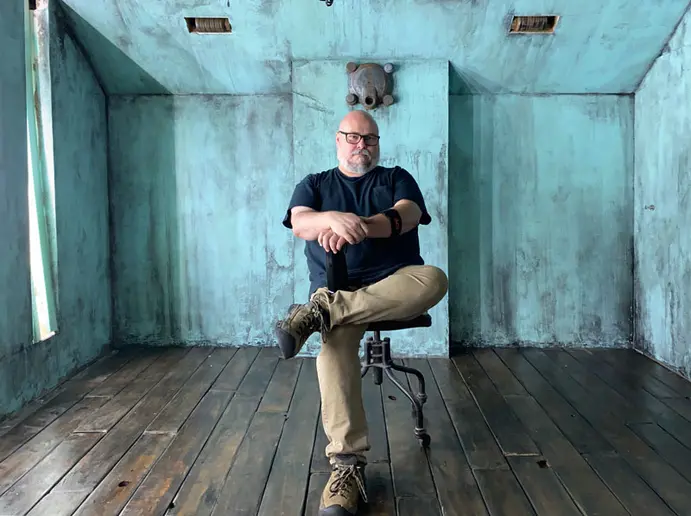 Phil Hastings in home studio