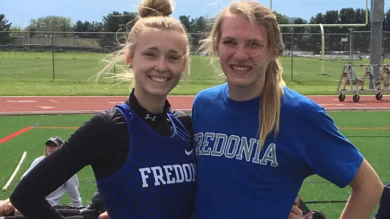 Cassie Serafin (left) and Maddie Sohl
