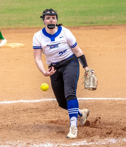 pitcher Sabrina Edwards-Smith in action