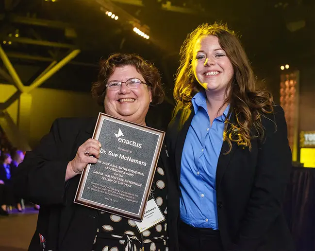 Dr. Susan McNamara and student
