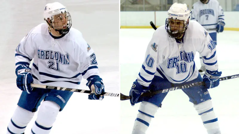 ice hockey players Jordan Oye and Steve Rizer