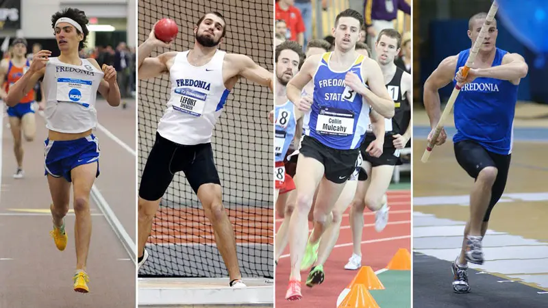 athletes Nick Guarino, Spencer Lefort, Colin Mulcahy and Broncho Rollins