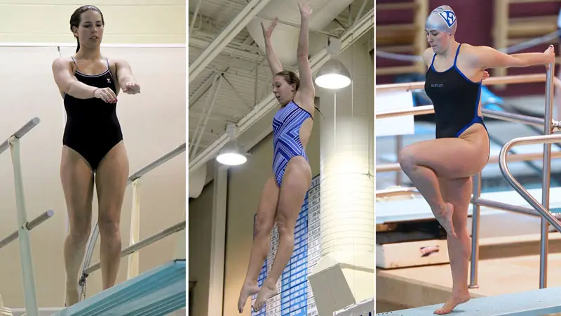 photo of three Fredonia divers