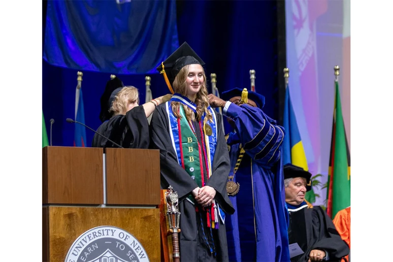 Julia Skiba receives Lanford medallion