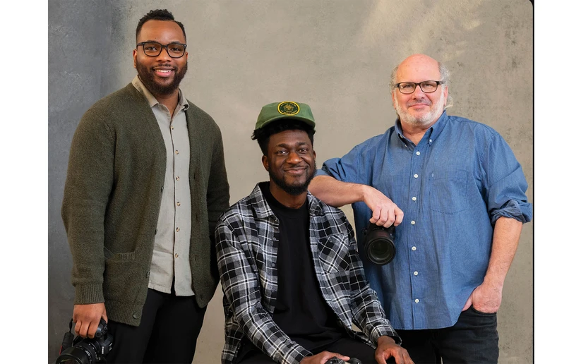 artists Jalen Wright, Brandon Watson and Brendan Bannon (photo courtesy of the Buffalo Bills).