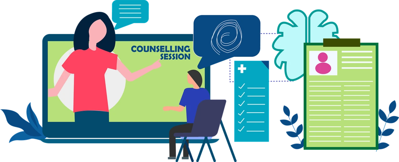 illustration of counseling session
