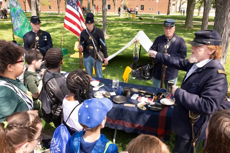Reenactors at Living History Day